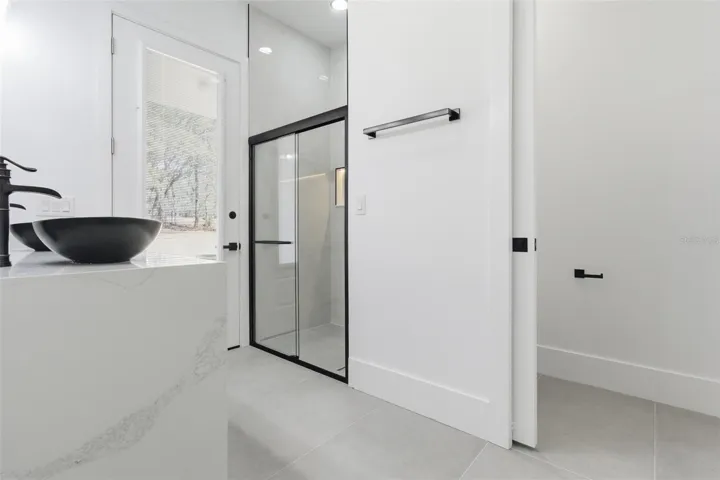 Guest bathroom 2 with vanity and walk-in shower
