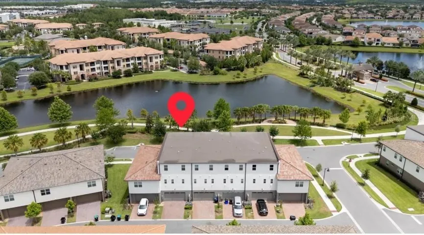 Aerial View of back of home