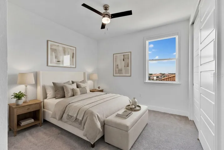 Bedroom 3, 3rd floor**Virtually staged**