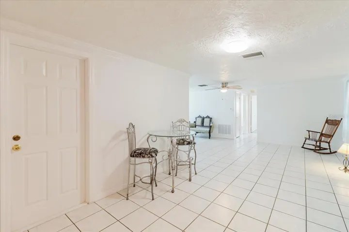 View From The Kitchen Into The Living Room