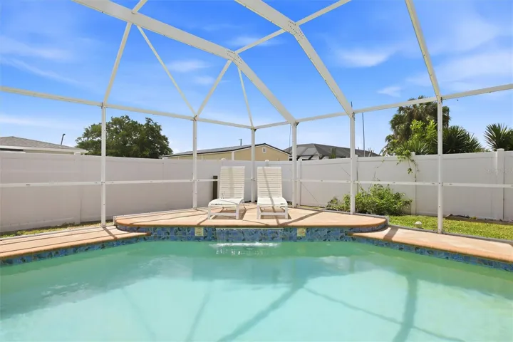 Saltwater Pool with waterfall
