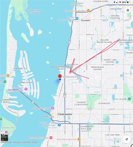 To give you an idea where it’s located on the Intracoastal Waterway.  Just mins. from the beach.