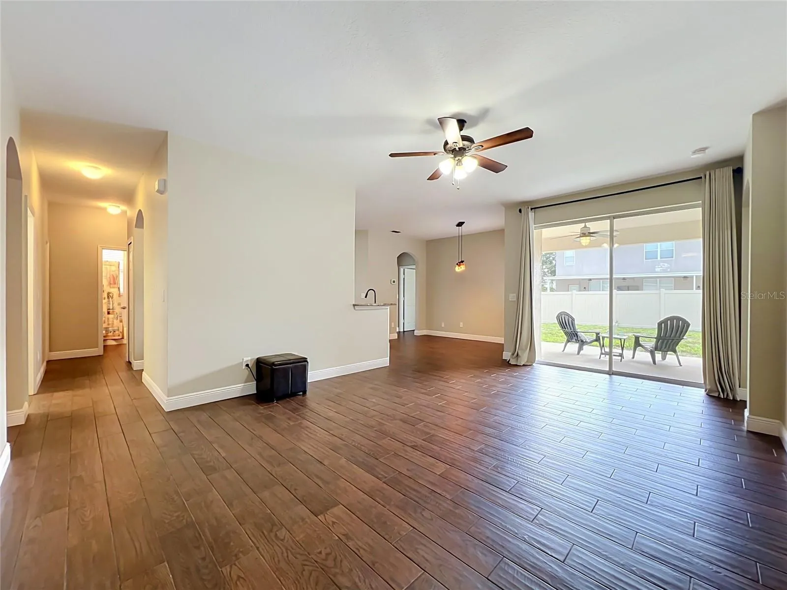View walking into the family area