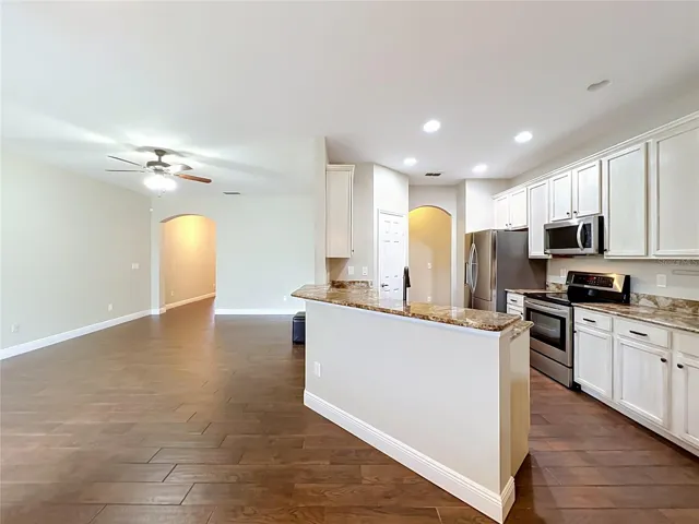 Open to the family room