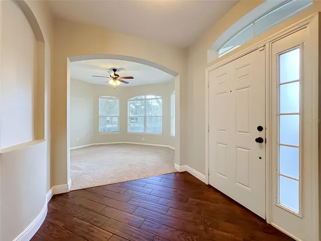 Entry with new tile