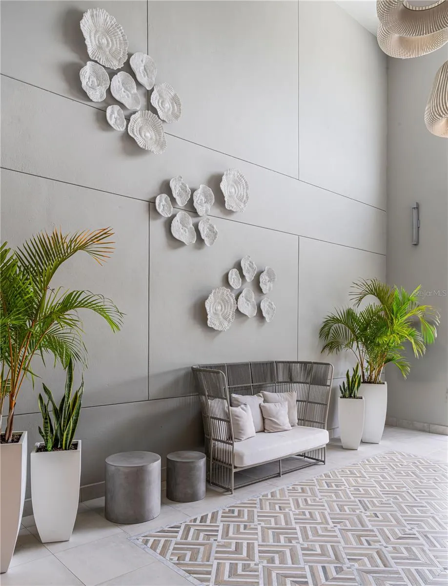 Building Entrance Seating Area