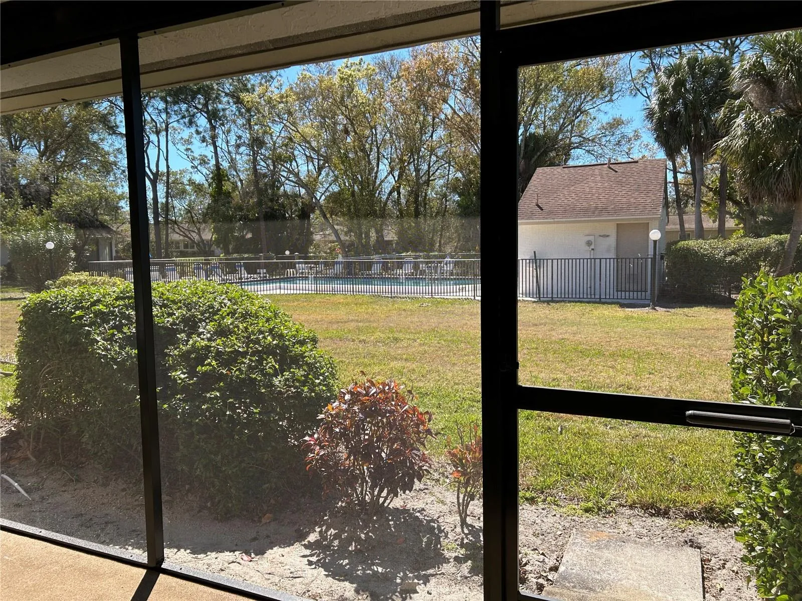 Lanai with direct access community pool