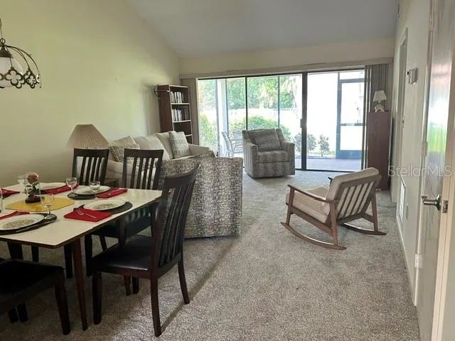 Living room and dining