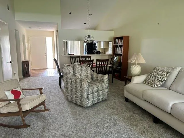 Living room and dining