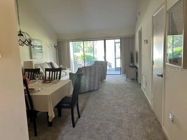 dining living combo entrance view