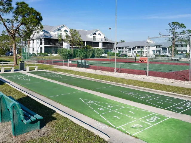 Shuffleboard & Tennis Courts.