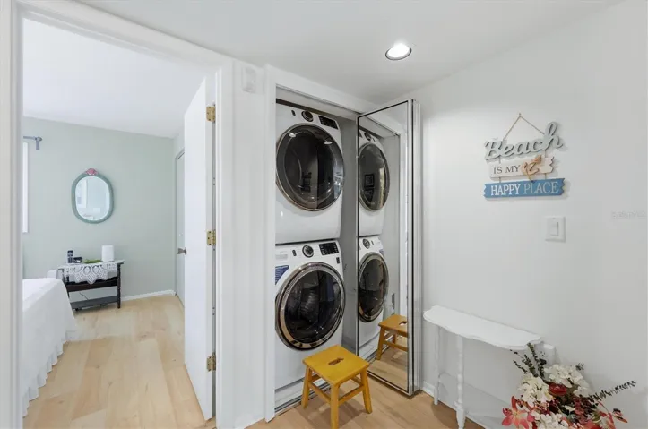 Inside Washer & Dryer.