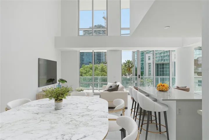Dining / Living Area Virtually Staged
