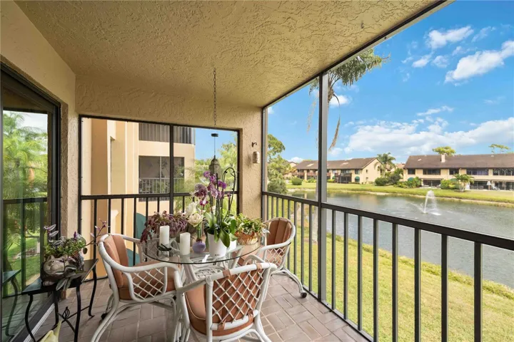 screened lanai view