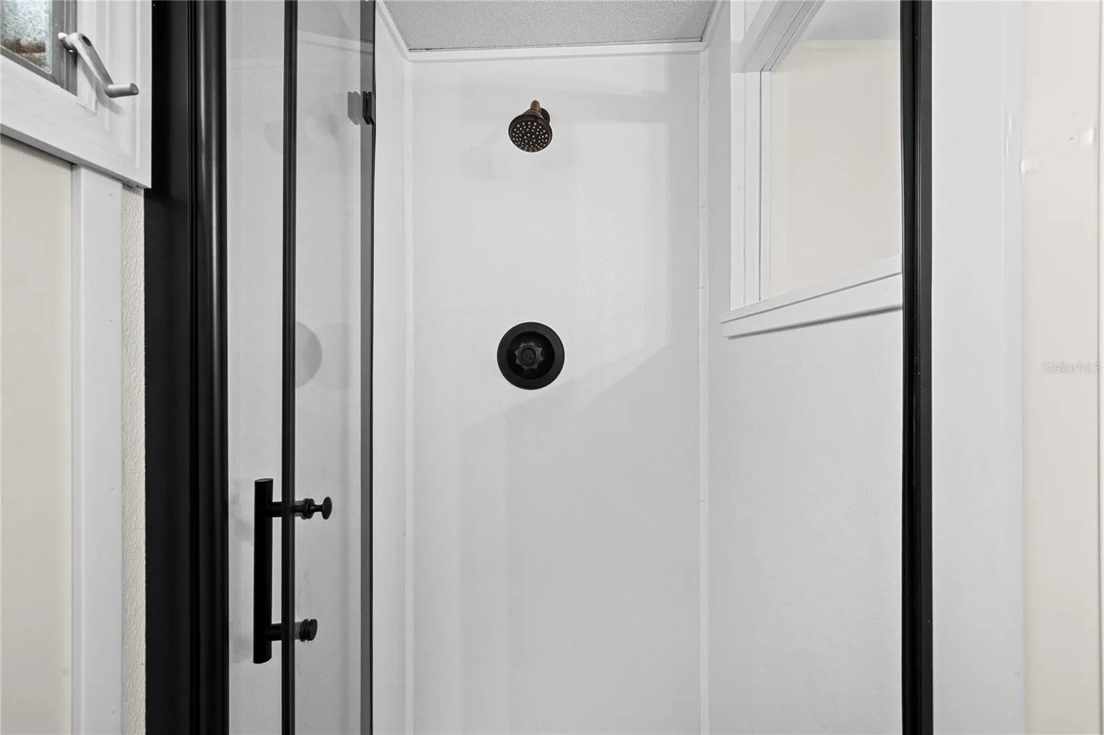 Step-in shower.