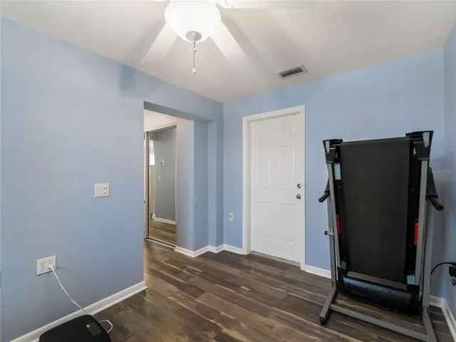 Office space with external door