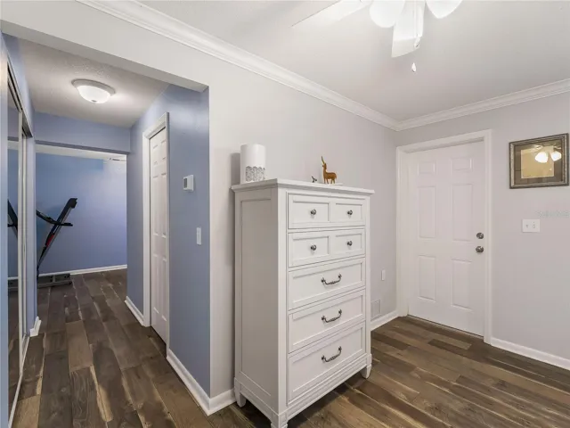 Closet and entry to office space