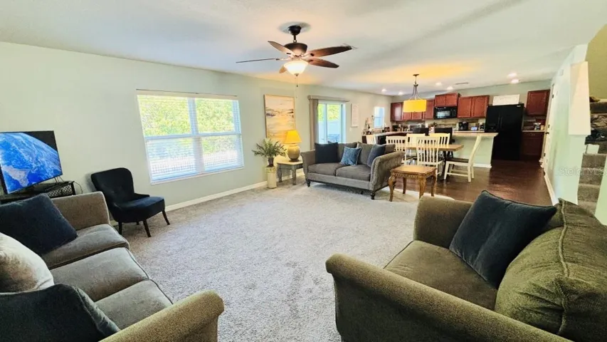 Living Room & Dining Room Open Plan