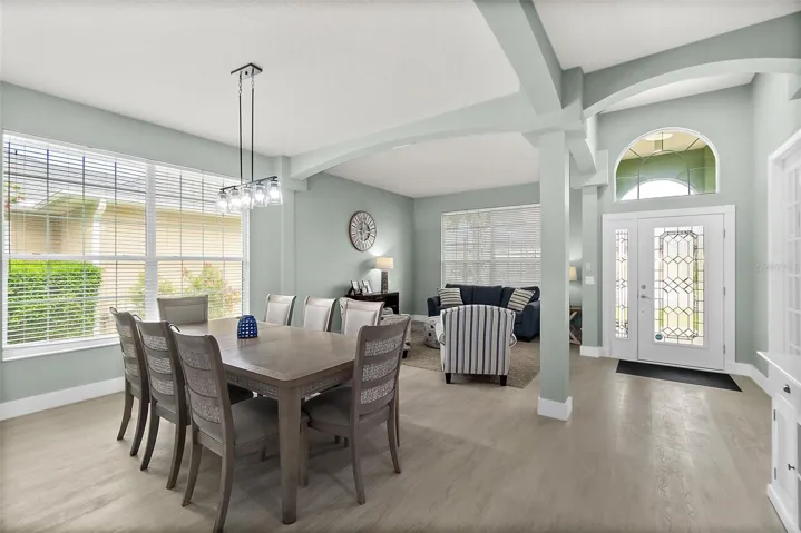 Formal living room and dining room