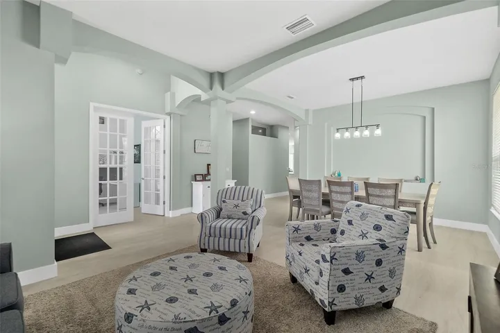 Formal living room and dining room