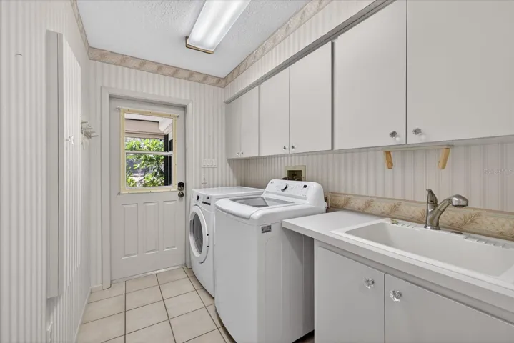 Inside laundry room
