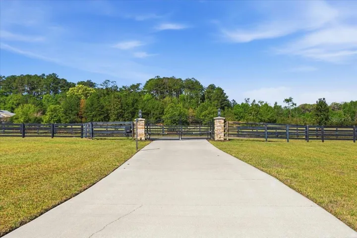 Gated driveway