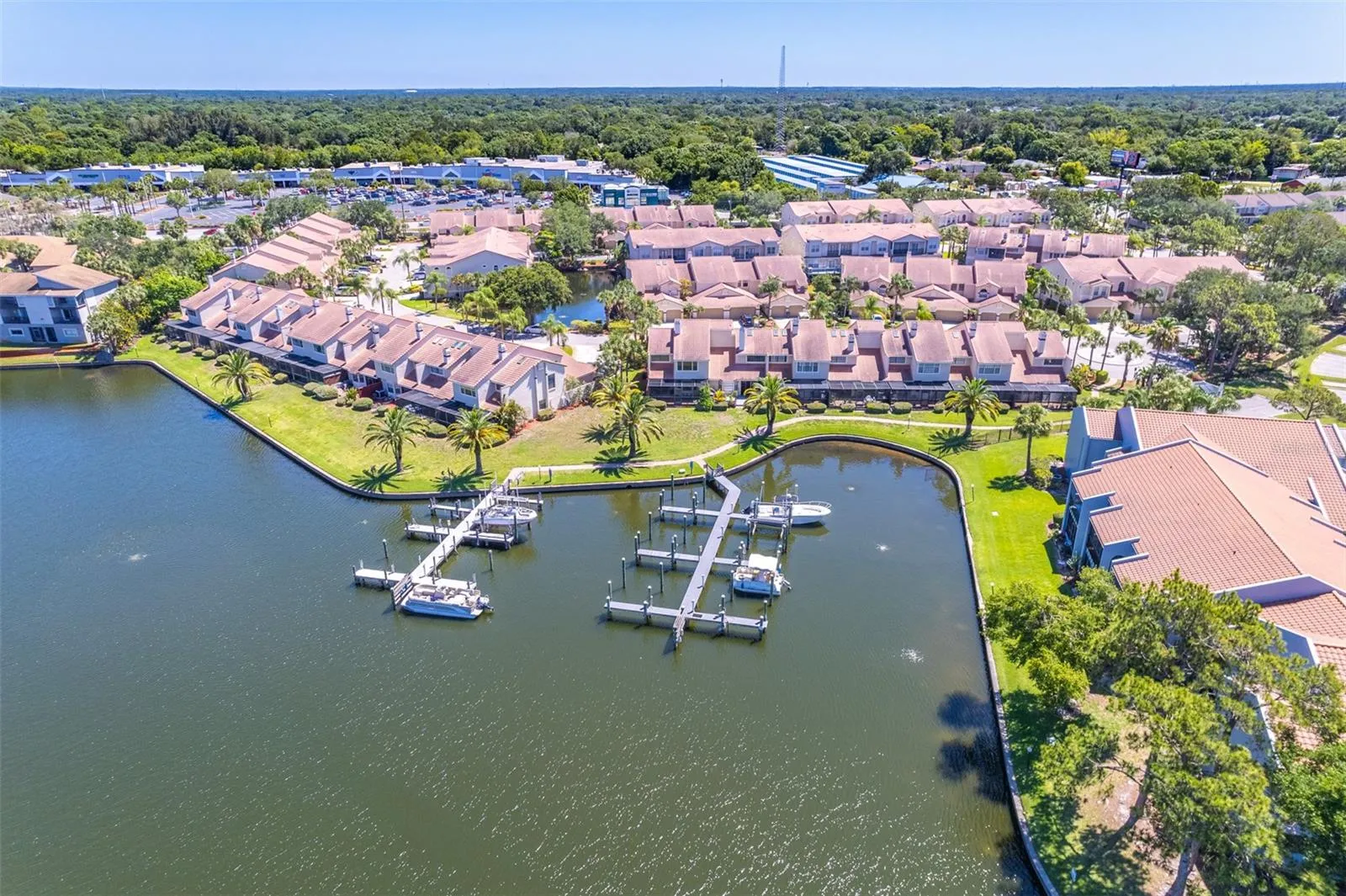 Aerial of neighborhood