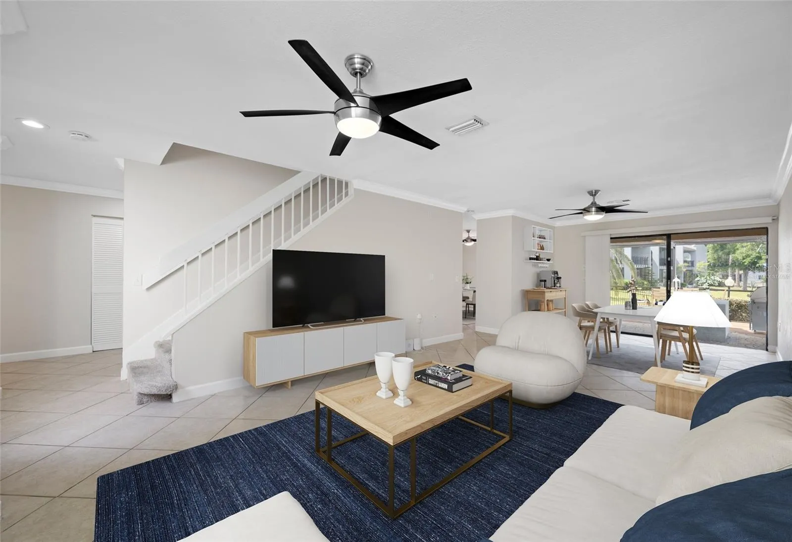 Virtually Staged -Living Dining Room Option