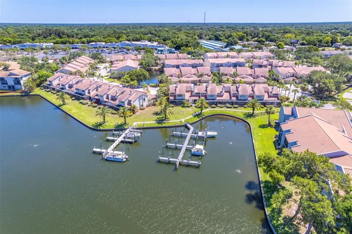 Aerial of neighborhood