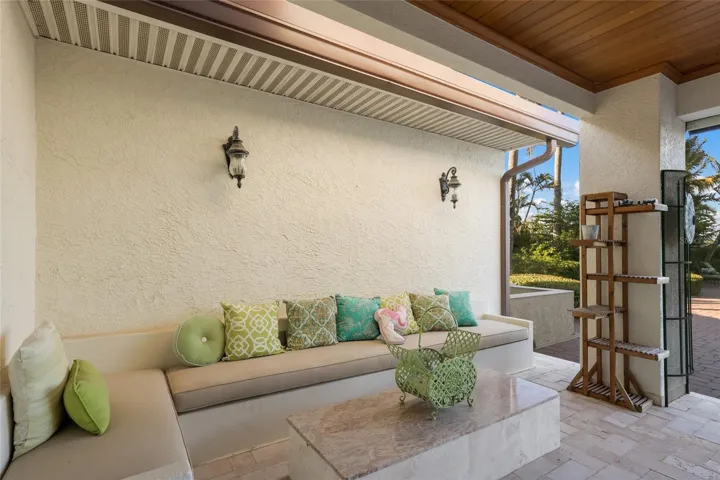 Patio with Built in Sofa