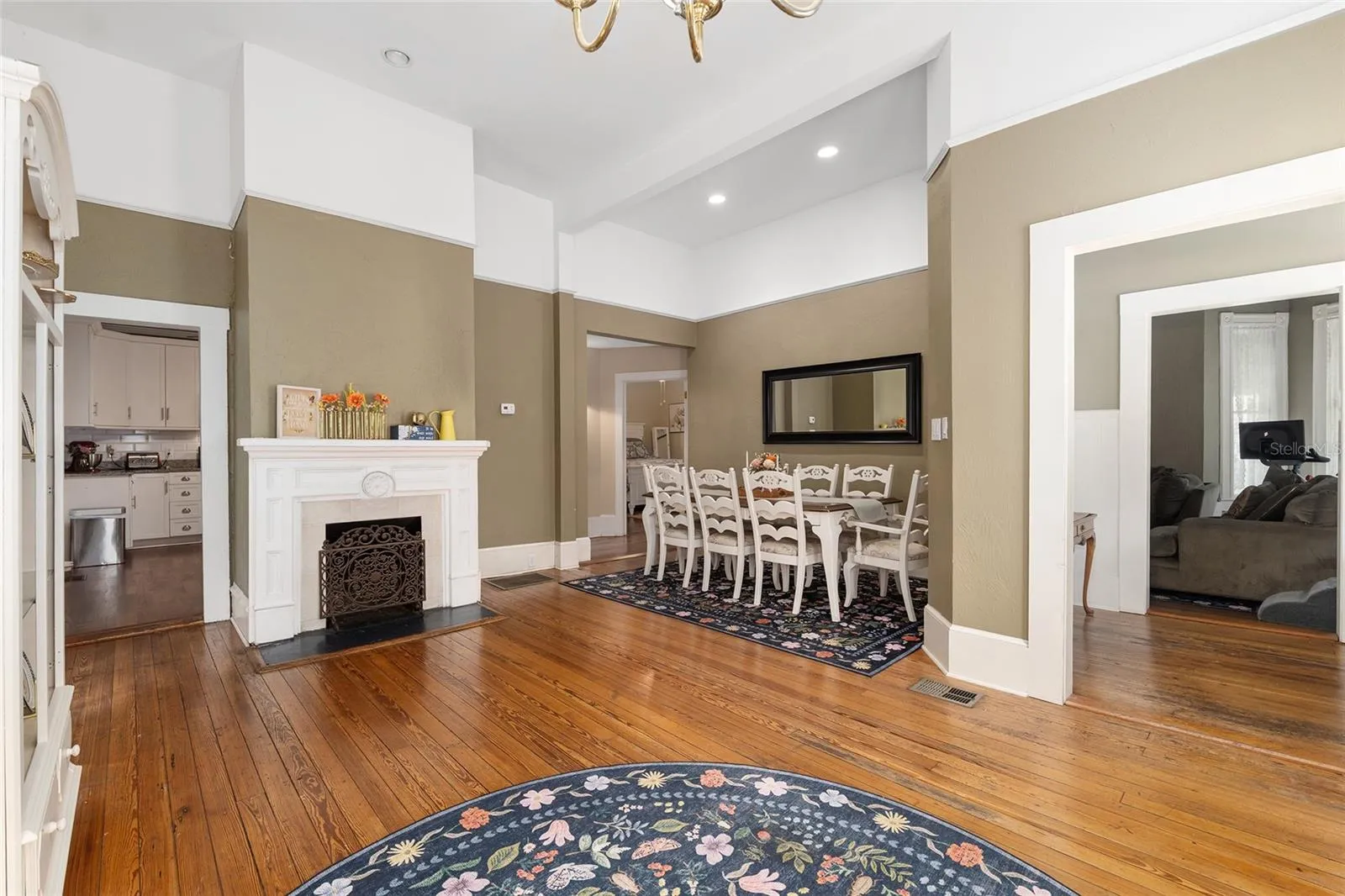 Living Room is open to Dining Room.