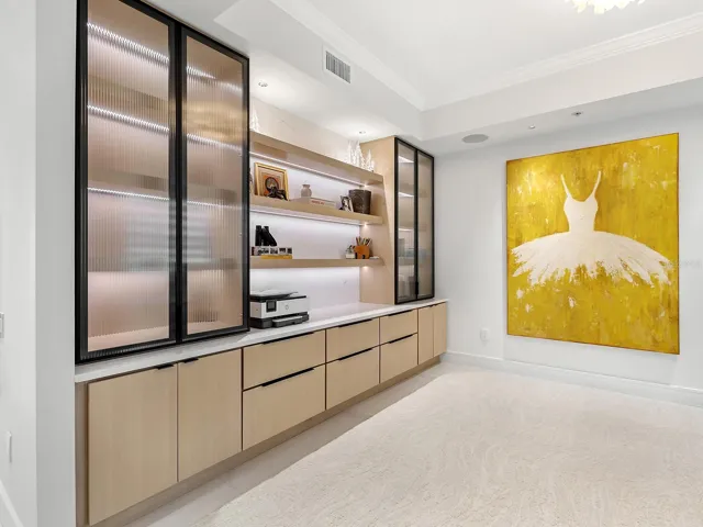 Built in can easily be changed to a closet