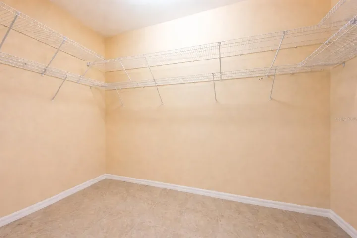 Walk-in closet.