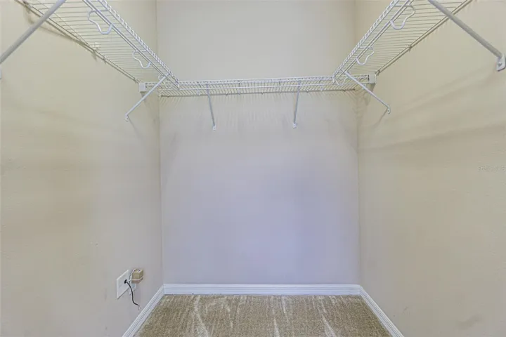 Large walk-in closet.
