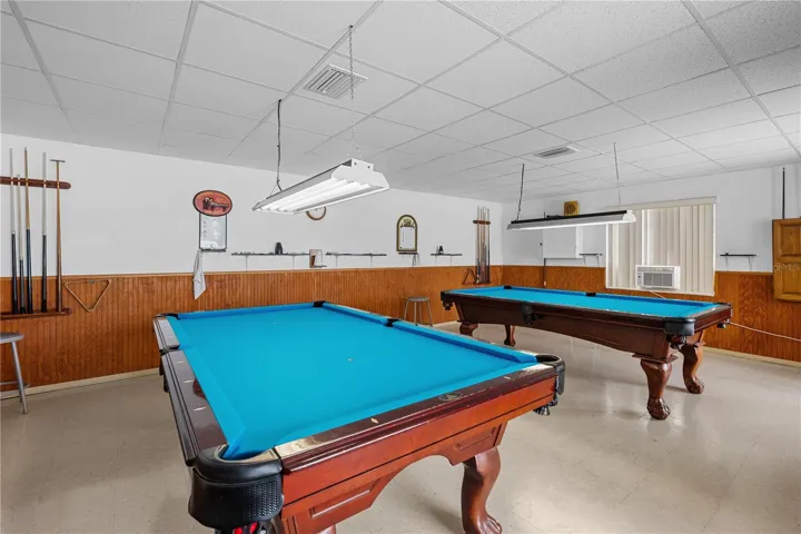 Community billiards area.
