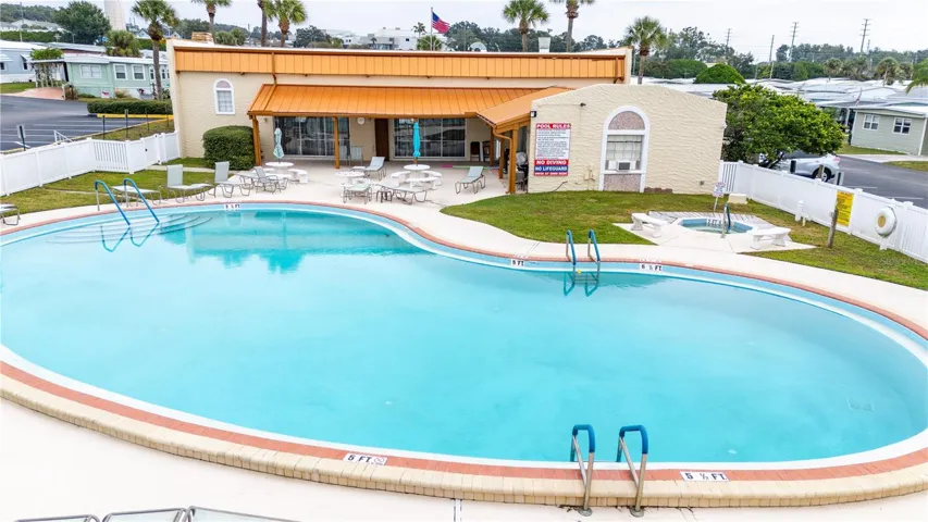 Community heated pool.