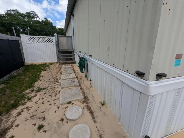 Side view of home.