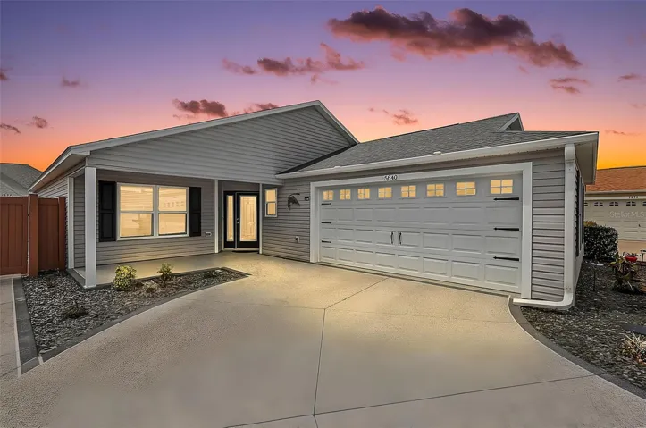 Twilight Front Elevation
