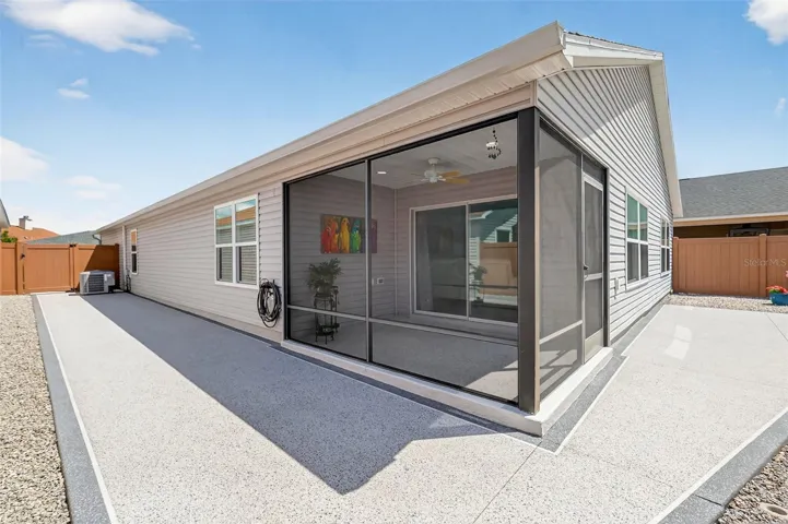 Rear and Side Patios