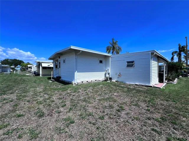 Rear SW corner of home