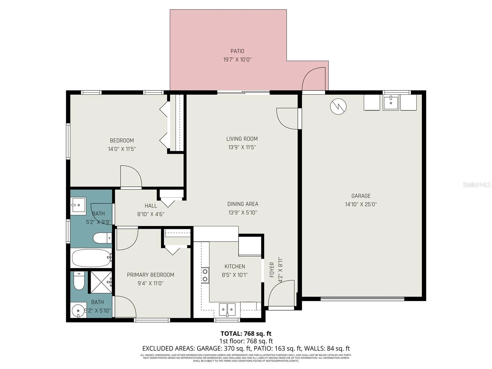 2208 Iris way Floor plan - All measurements are approximate*
