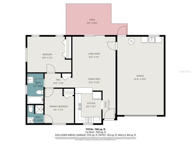 2208 Iris way Floor plan - All measurements are approximate*