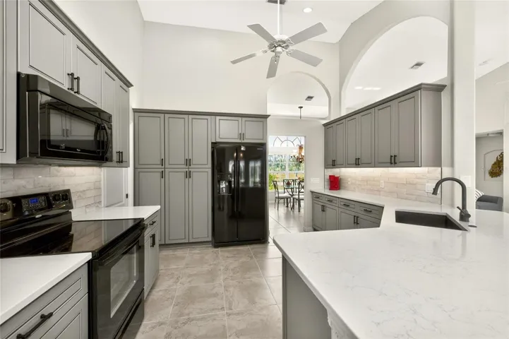 Beautiful quartz countertops complete the look!