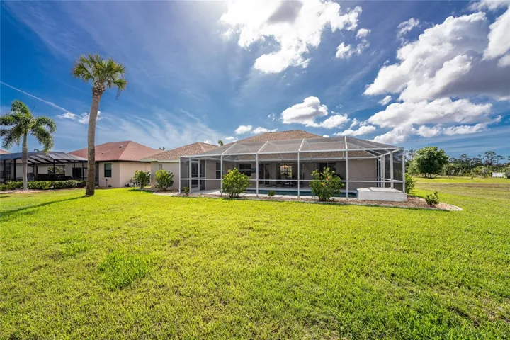 There's a large backyard, adding additional privacy.