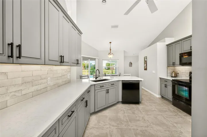 Subway tile really sets off the kitchen updates!