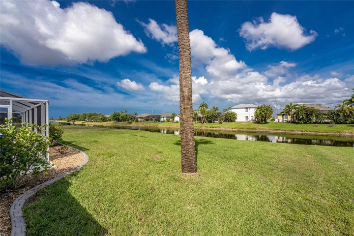 There's plenty of distance from houses across the canal.