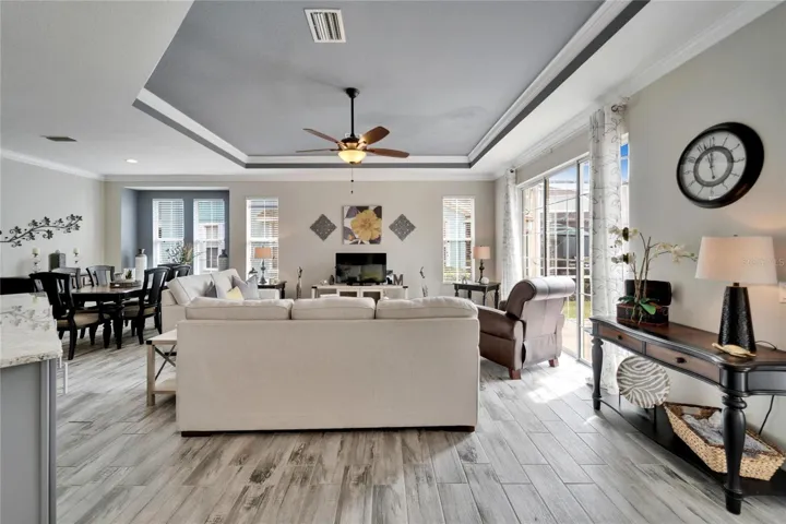 Coffered Family Room Ceiling