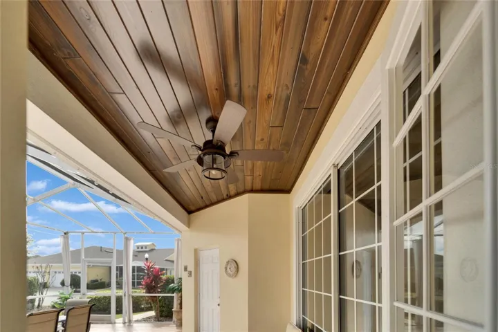 Wood Enhanced Lanai Ceiling