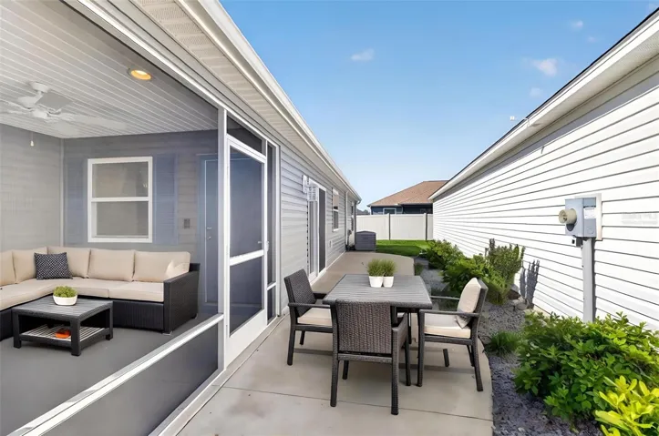 Lanai and Side Patio-Virtually Staged