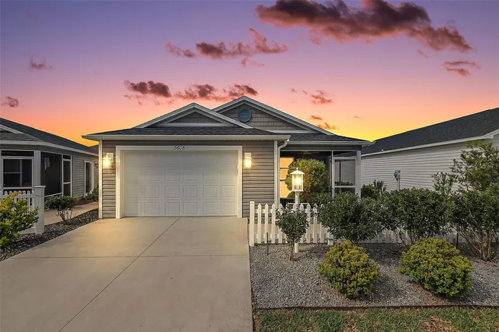 Twilight Front Elevation